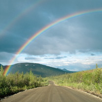 Sfondi Rainbow In Alaska 208x208