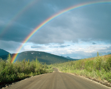 Sfondi Rainbow In Alaska 220x176