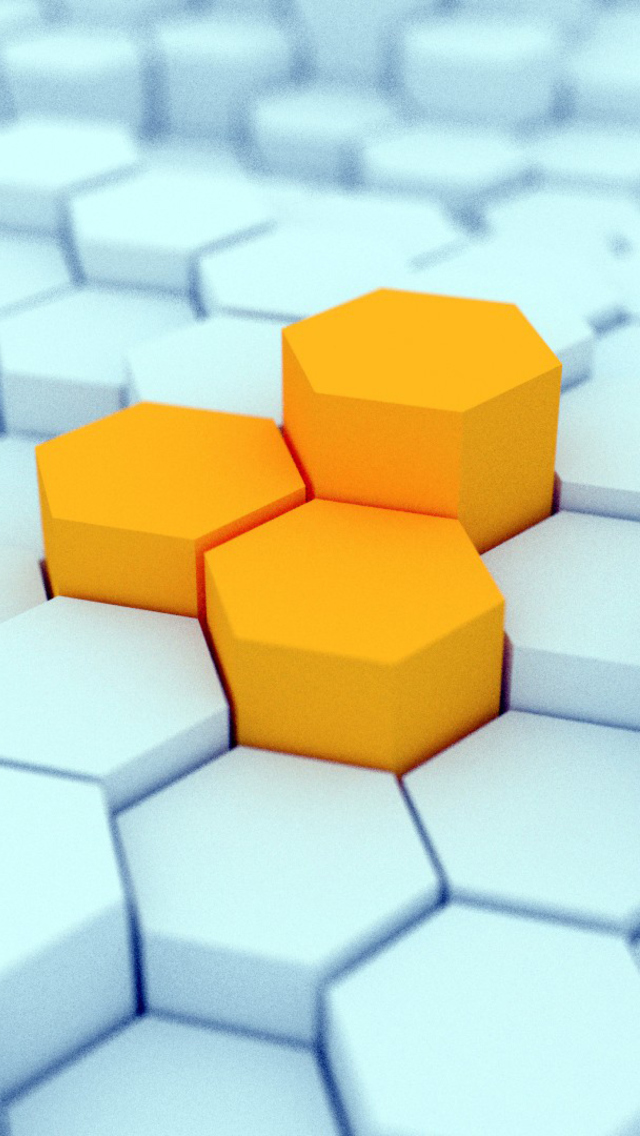 Cubes Cell Structure wallpaper 640x1136
