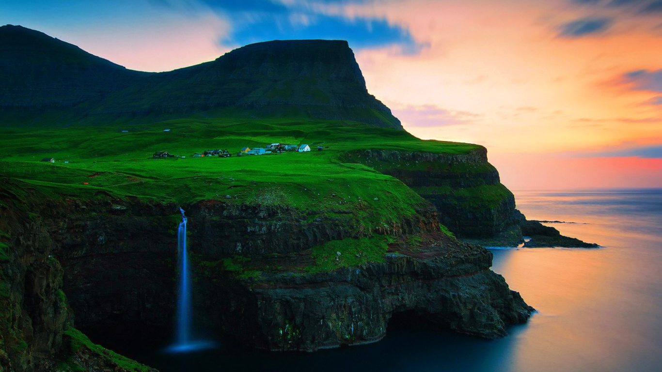 Screenshot №1 pro téma Faroe Islands 1366x768