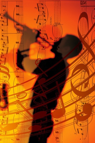 Fondo de pantalla Jazz Duet 320x480