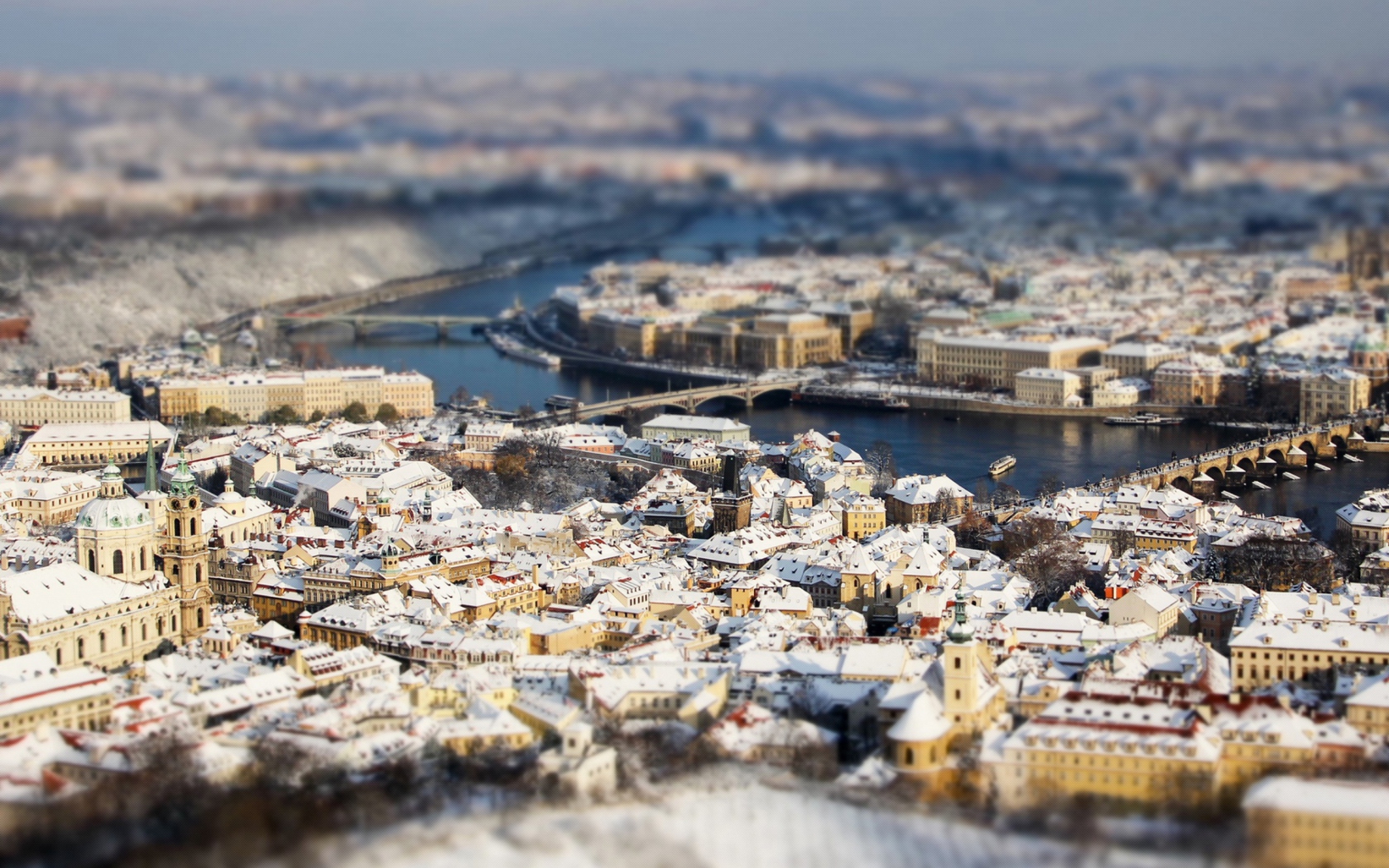 Обои Panoramic View Of Prague 1680x1050