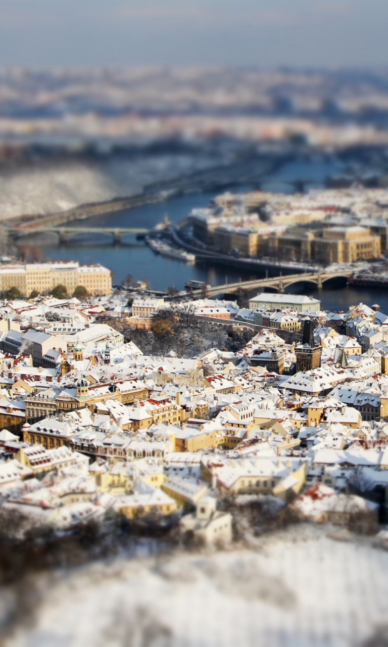 Sfondi Panoramic View Of Prague 768x1280