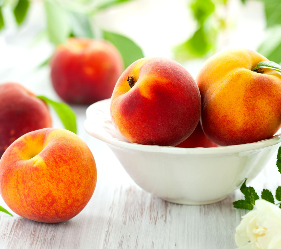 Nectarines and Peaches wallpaper 1080x960