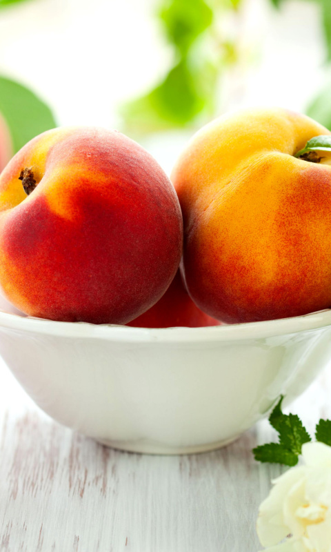 Das Nectarines and Peaches Wallpaper 480x800