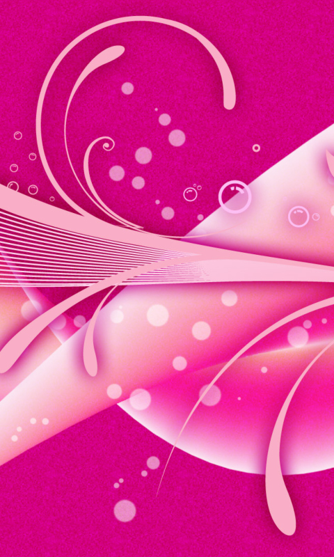 Das Pink Design Wallpaper 480x800