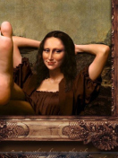 Screenshot №1 pro téma Art Parodies - Mona Lisa 132x176