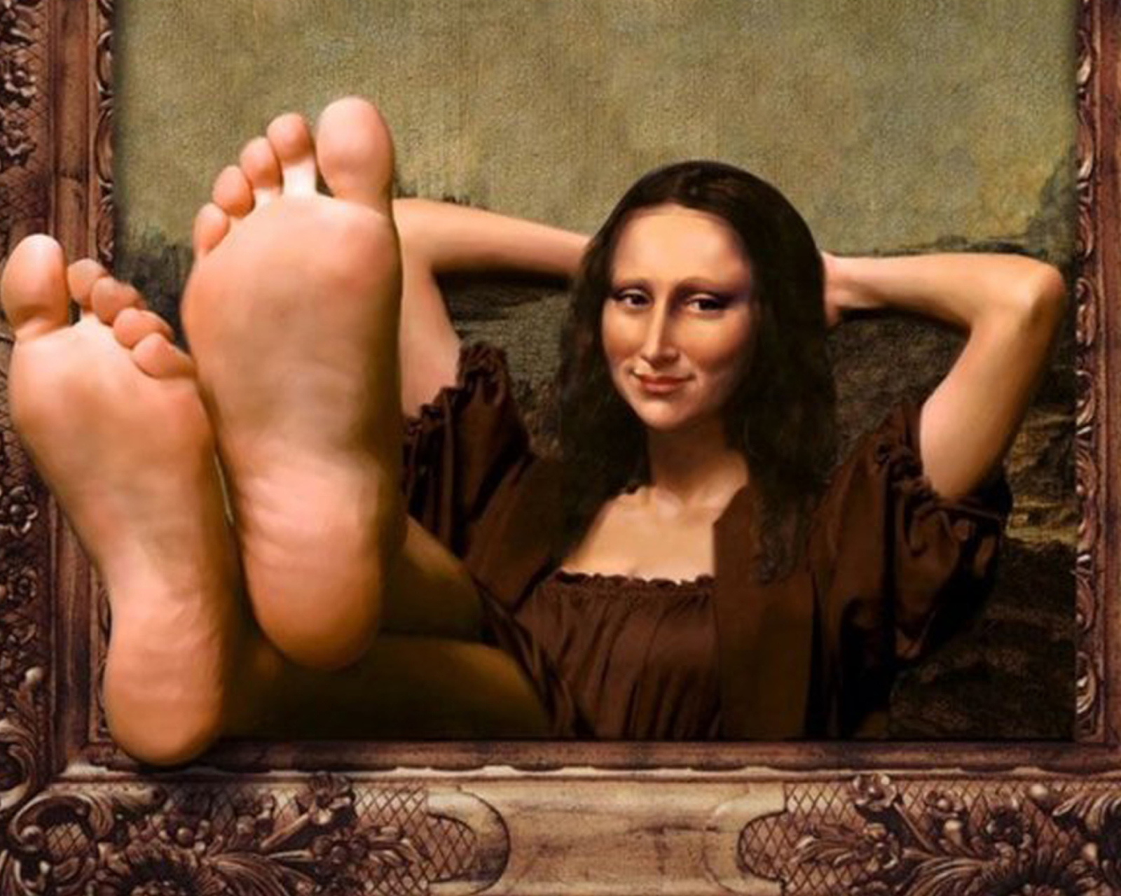 Sfondi Art Parodies - Mona Lisa 1600x1280