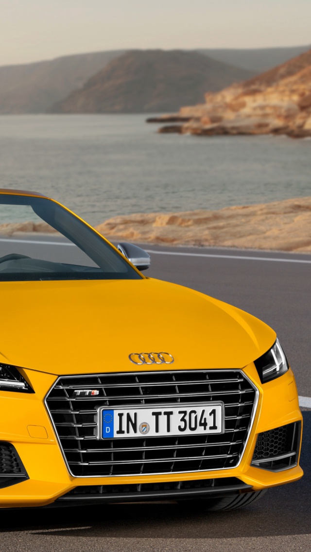 Fondo de pantalla Audi TTS TT Roadster 2014 640x1136