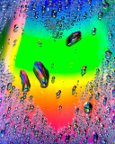 Screenshot №1 pro téma Heart of Water Drops 128x160