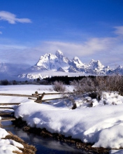 Screenshot №1 pro téma Grand Tetons in Winter, Wyoming 176x220