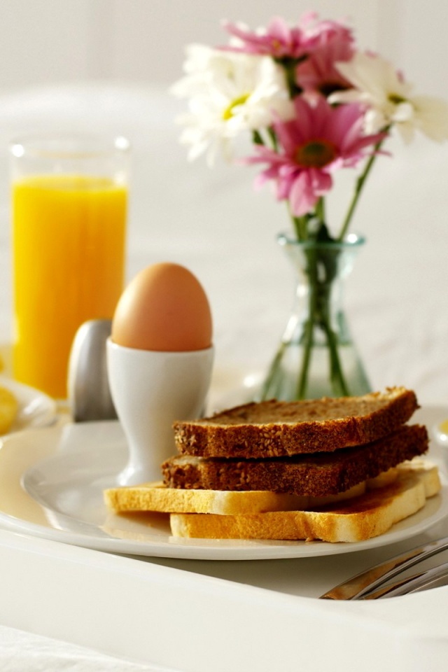 Continental Breakfast wallpaper 640x960