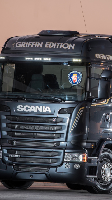 Обои Scania R480 Truck 360x640