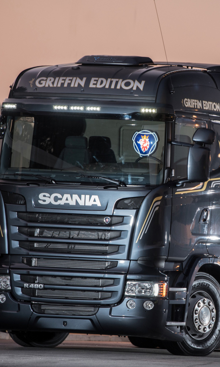 Fondo de pantalla Scania R480 Truck 768x1280