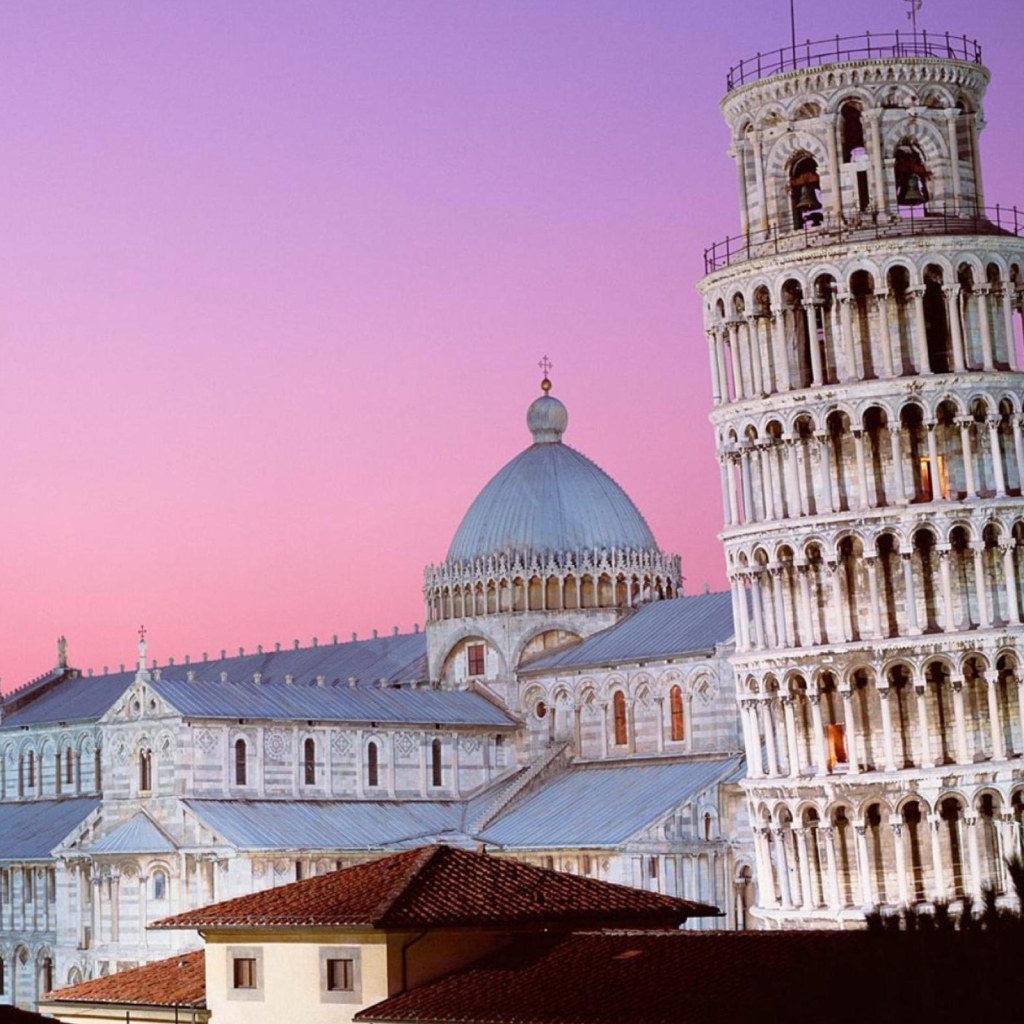 Tower of Pisa Italy wallpaper 1024x1024