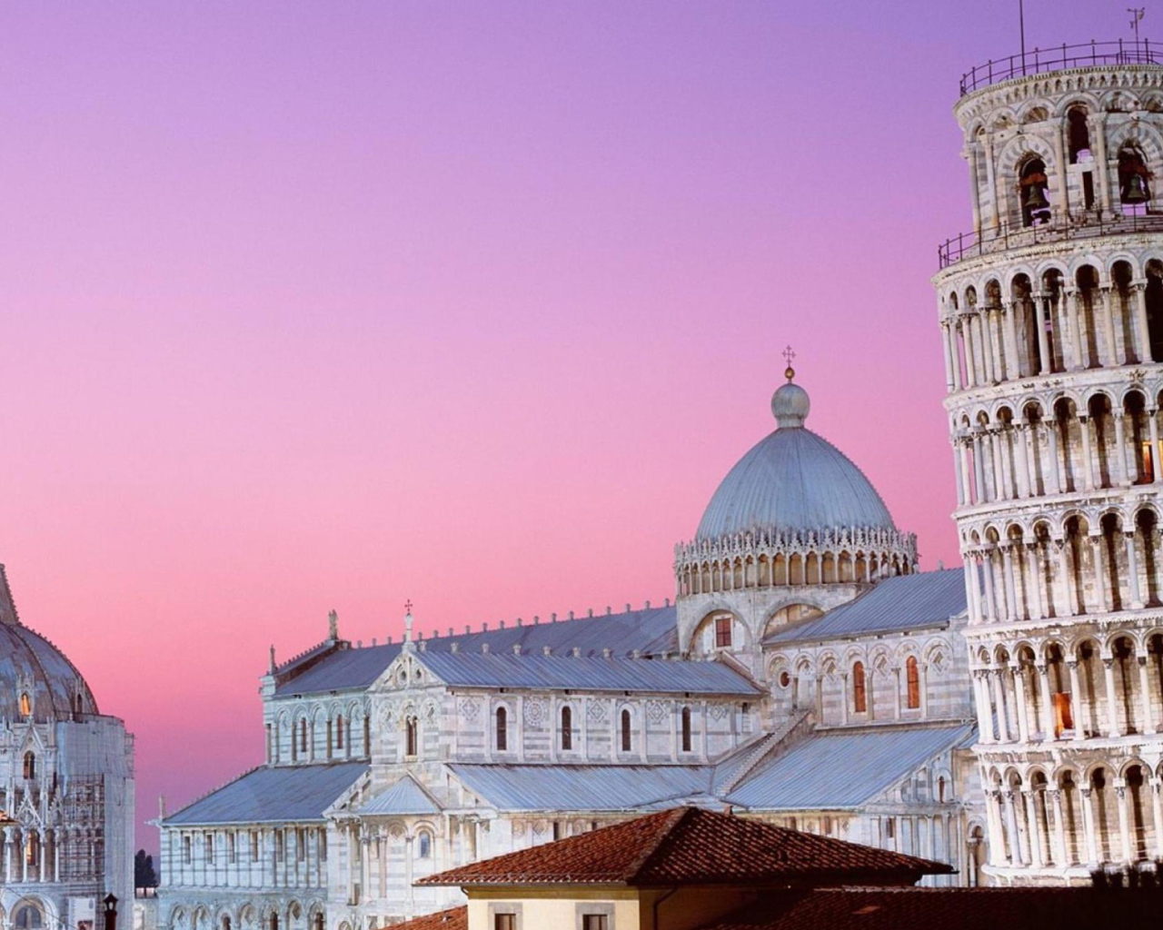 Das Tower of Pisa Italy Wallpaper 1280x1024