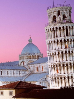 Das Tower of Pisa Italy Wallpaper 240x320