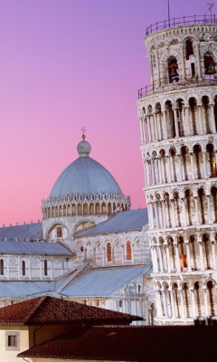 Das Tower of Pisa Italy Wallpaper 240x400
