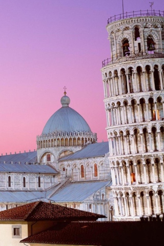 Fondo de pantalla Tower of Pisa Italy 320x480