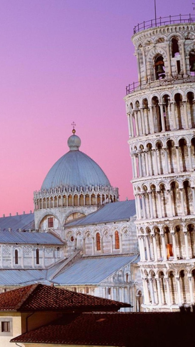 Das Tower of Pisa Italy Wallpaper 640x1136
