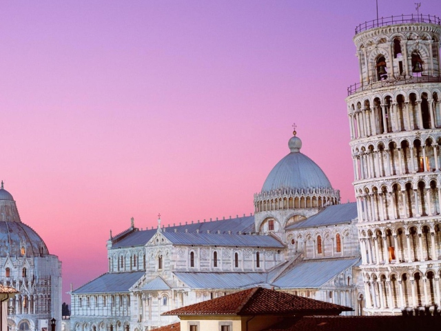 Das Tower of Pisa Italy Wallpaper 640x480