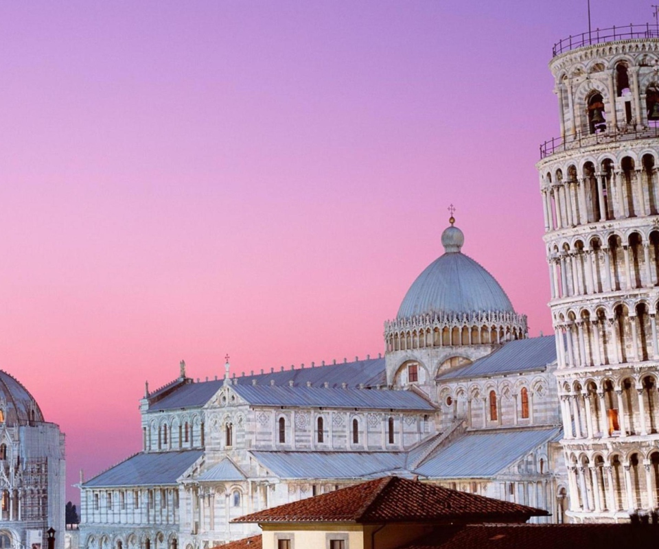 Das Tower of Pisa Italy Wallpaper 960x800