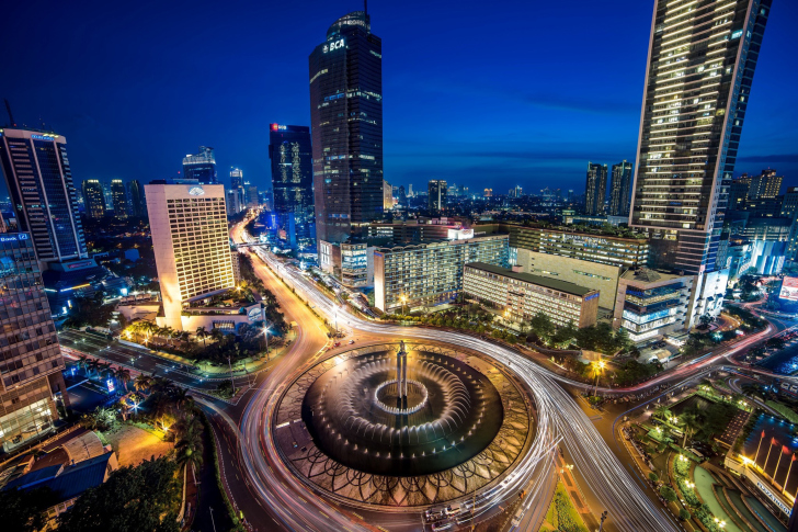 Sfondi Bundaran Hotel Indonesia near Selamat Datang Monument