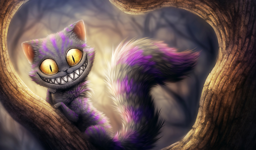 Sfondi Cheshire Cat 1024x600