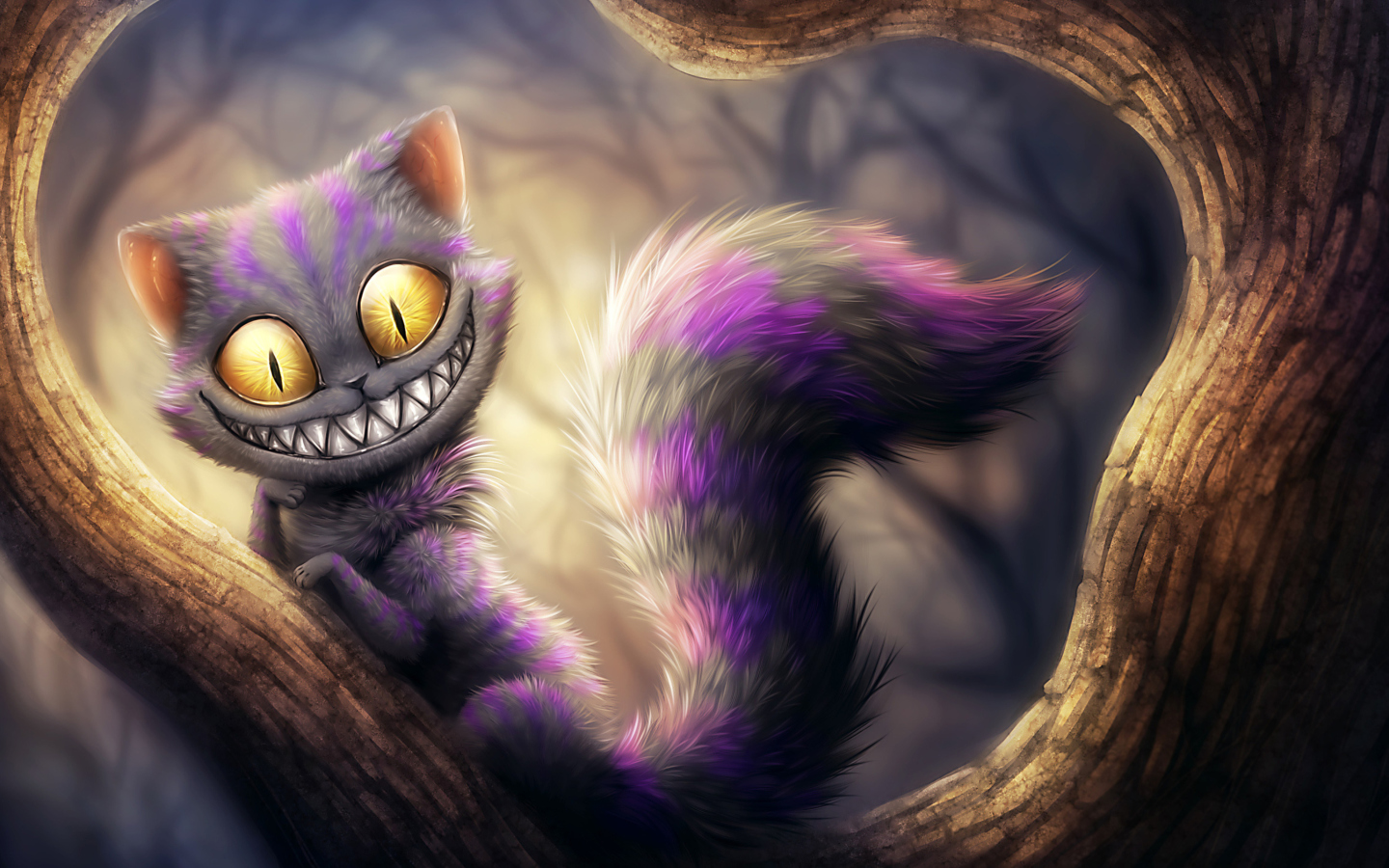 Das Cheshire Cat Wallpaper 1440x900