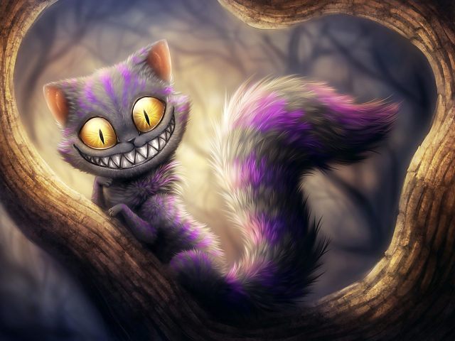 Cheshire Cat wallpaper 640x480