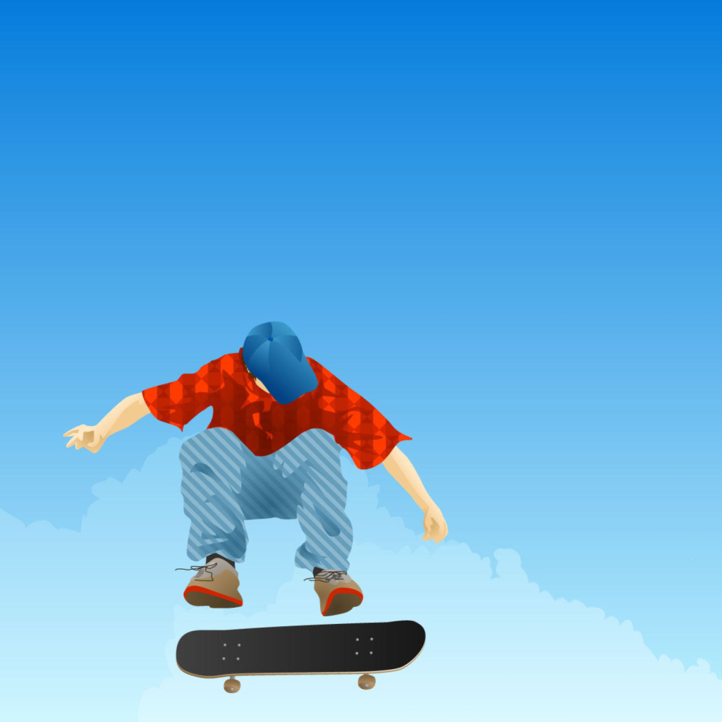 Das Skater Boy Wallpaper 1024x1024