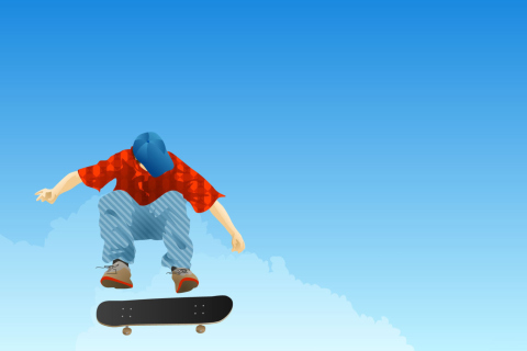 Das Skater Boy Wallpaper 480x320