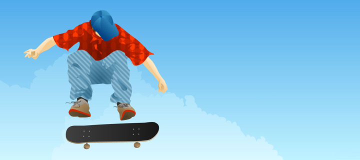 Das Skater Boy Wallpaper 720x320