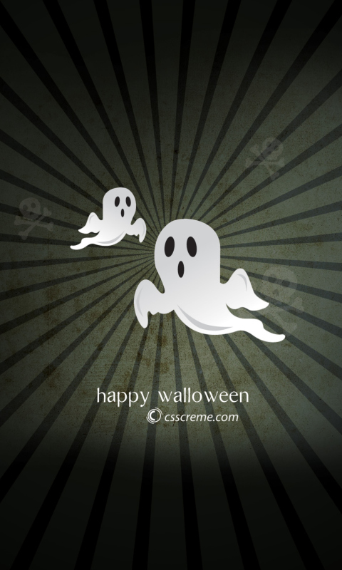 Das Halloween Phantom Wallpaper 480x800