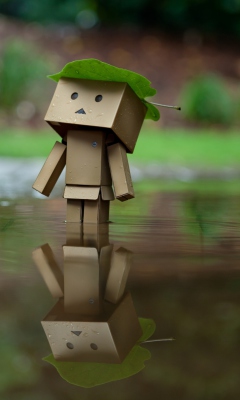 Danbo And Autumn wallpaper 240x400