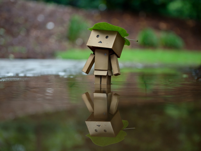 Danbo And Autumn wallpaper 640x480