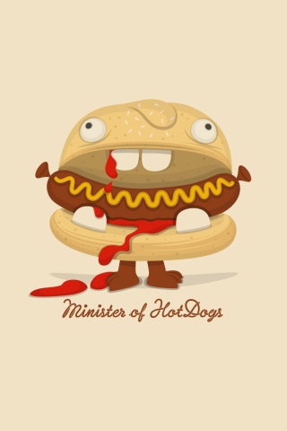Das Minister Of Hot Dogs Wallpaper 320x480
