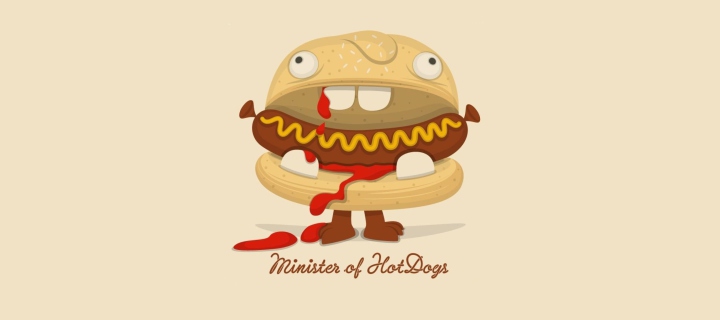 Minister Of Hot Dogs wallpaper 720x320