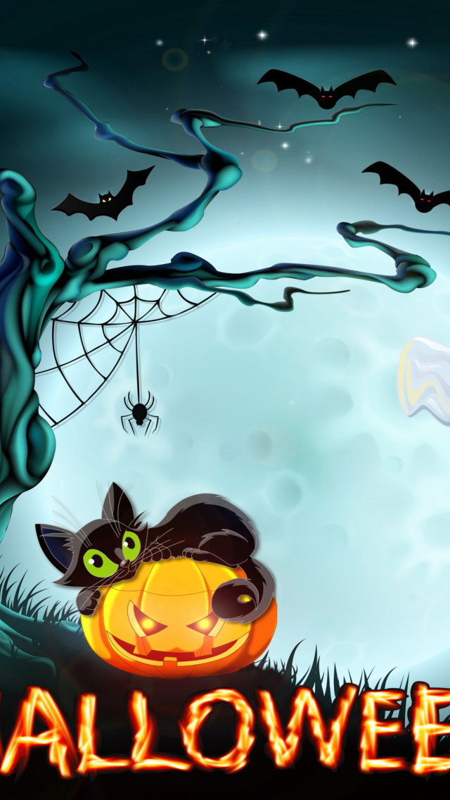 Fondo de pantalla Halloween Night 640x1136