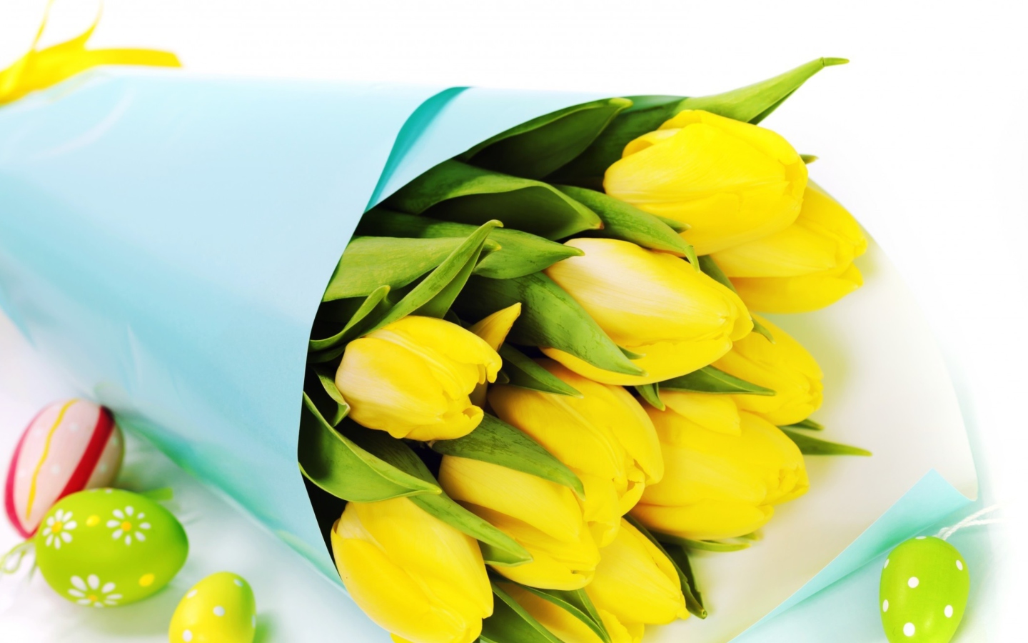 Das Yellow Tulips Wallpaper 1440x900