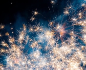 Das Fireworks Wallpaper 176x144