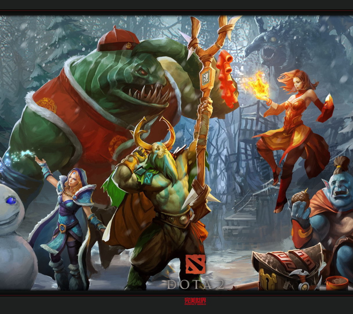 Das Dota 2 Heroes Wallpaper 1440x1280