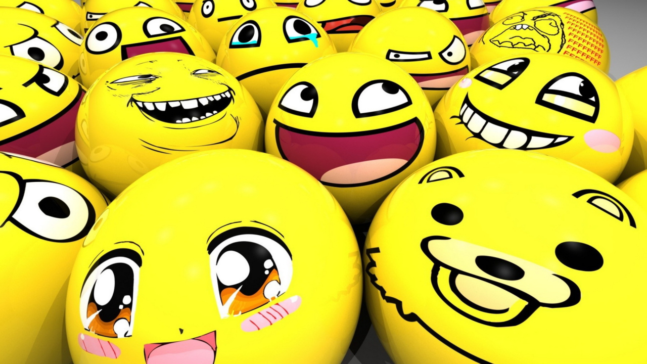 Das Smiley Wallpaper 1280x720