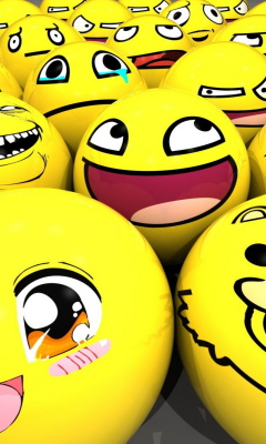 Das Smiley Wallpaper 240x400