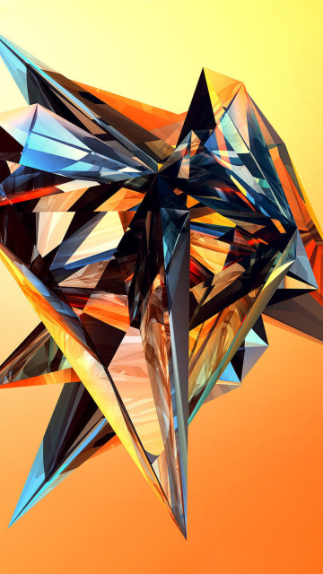 Das Colorful fractal Wallpaper 360x640