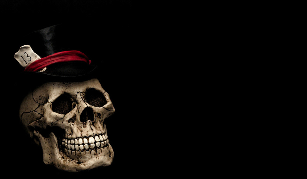 Das Lucky Skull Wallpaper 1024x600