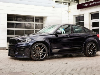 Fondo de pantalla BMW X6 Black with Leather Seats 320x240