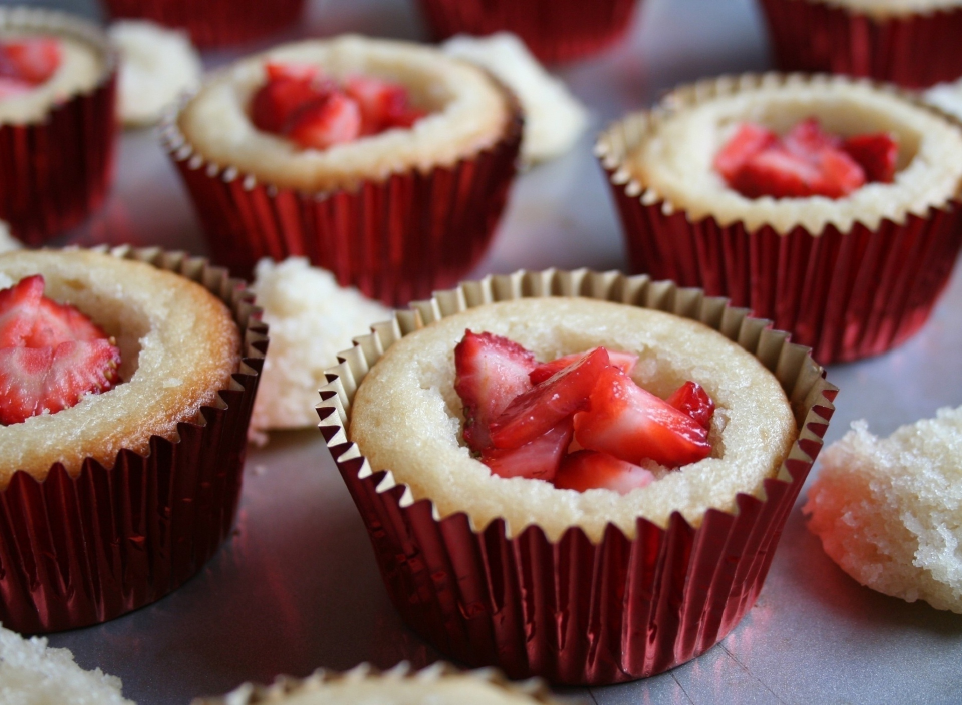 Sfondi Strawberry Muffins 1920x1408