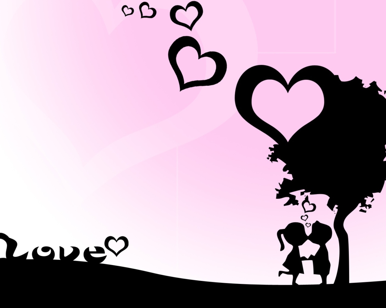 Das Sweet  Cute Love Wallpaper 1280x1024