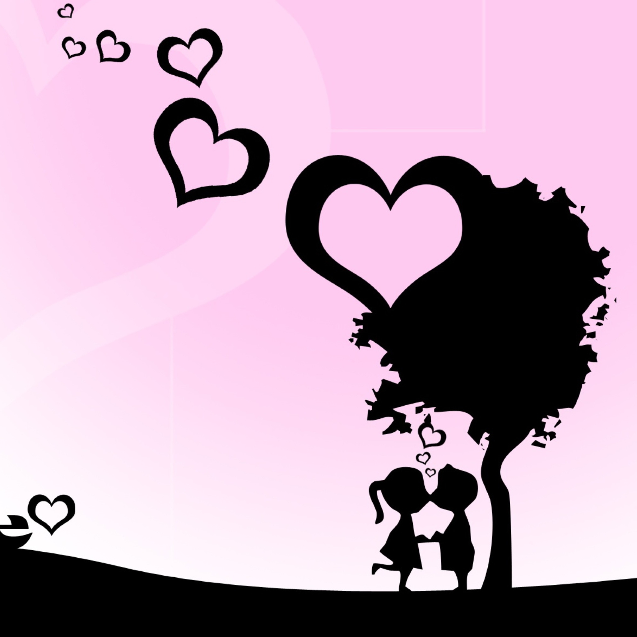 Das Sweet  Cute Love Wallpaper 2048x2048